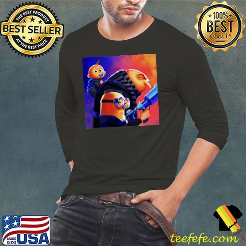 Discussing film first key art for despicable me 4 post s Long Sleeve Tee Discussing film first key art for despicable me 4 post s Long Sleeve Tee