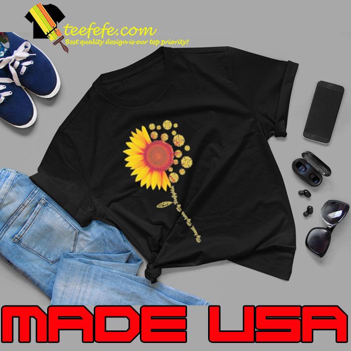 Firefighter's my heart my hero my firefighter sunflower shirt