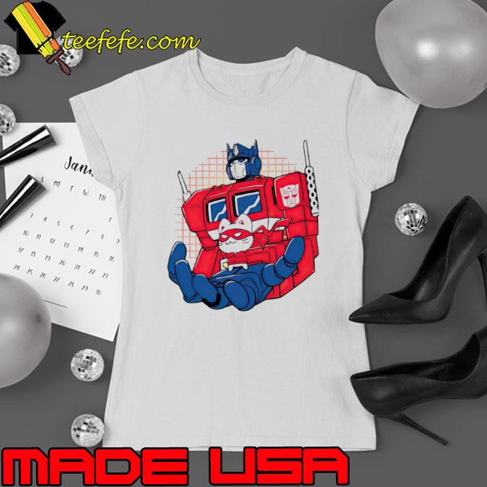 Funny transformers Optimus and Catnip Bravo shirt