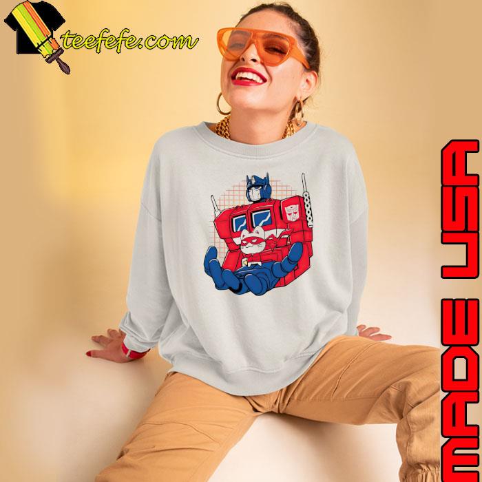 Funny transformers Optimus and Catnip Bravo s Sweatshirt Funny transformers Optimus and Catnip Bravo s Sweatshirt
