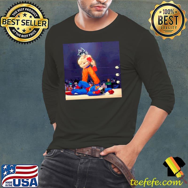 Goku vs Superman funny s Long Sleeve Tee Goku vs Superman funny s Long Sleeve Tee