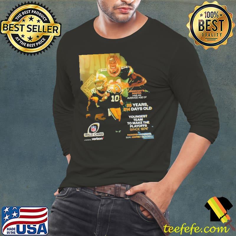 Green Bay Packers Are The Youngest Team To Make The NFL Playoffs Since 1974 Shirt