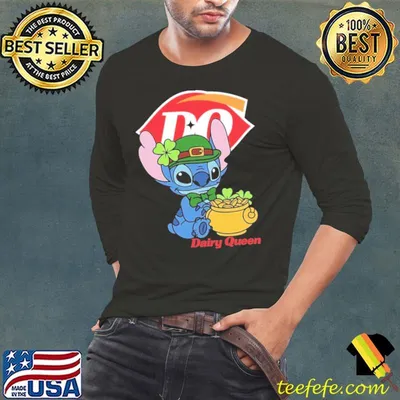 Hardee's baby stitch stars st patrick's day shirt