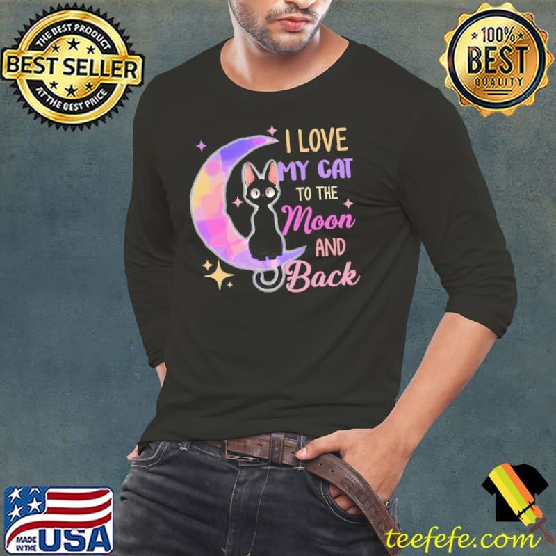 I Love My Cat To The Moon And Back Valentine Cat shirt