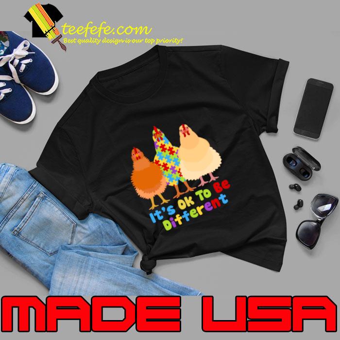 It's Ok To Be Different Chicken Puzzle Autism Awareness Animal T-Shirt Unisex It's Ok To Be Different Chicken Puzzle Autism Awareness Animal T-Shirt Unisex
