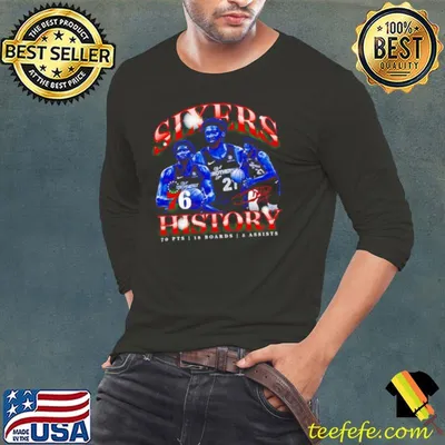 Joel Embiid Philadelphia 76ers sixers history shirt