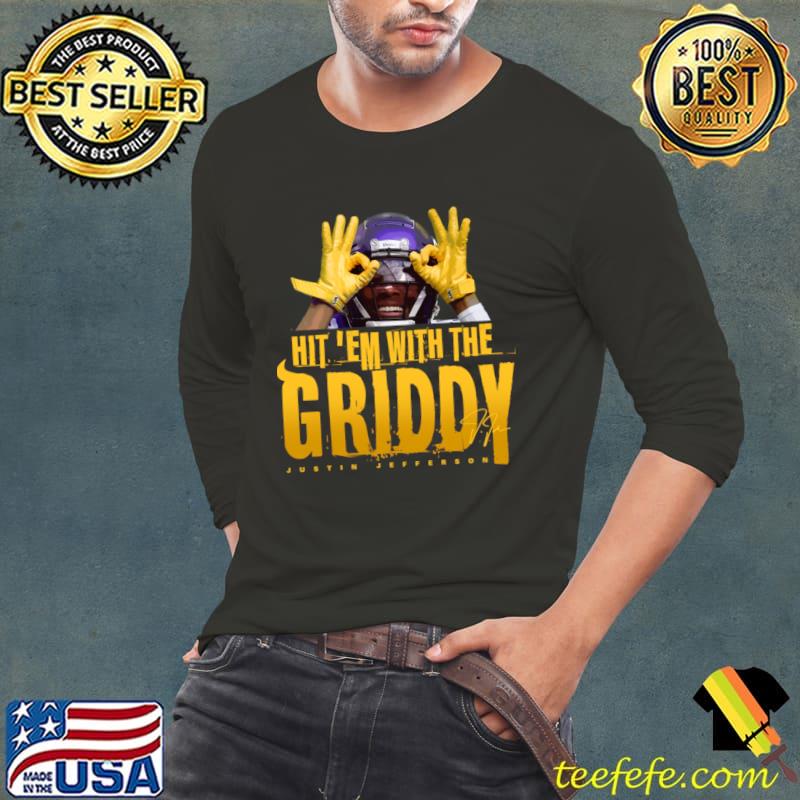 Justin Jefferson Griddy American football wide receiver T-Shirt