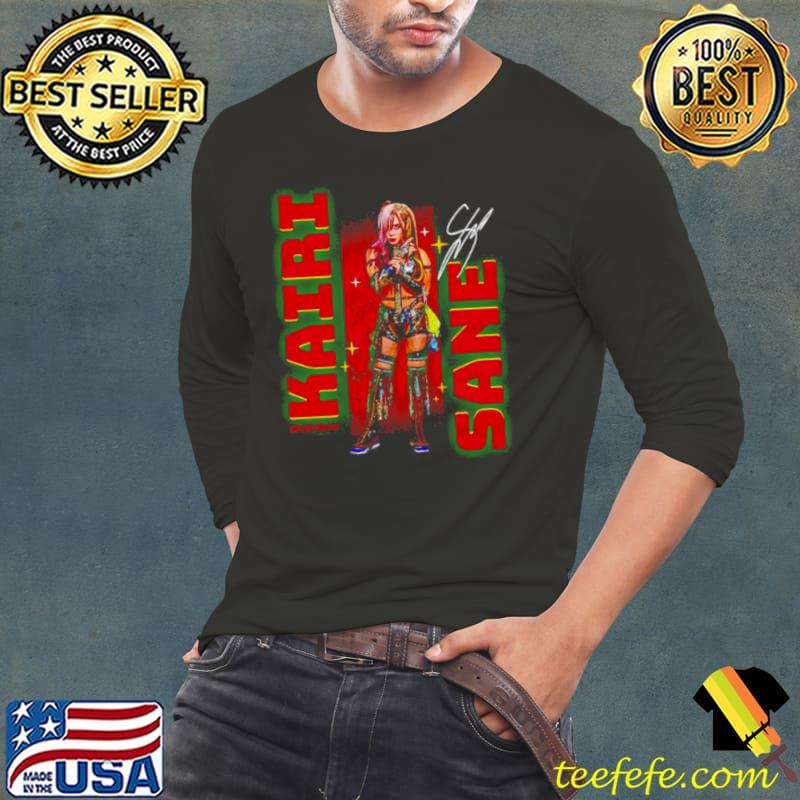 Kairi Sane pose signature vintage s Long Sleeve Tee Kairi Sane pose signature vintage s Long Sleeve Tee