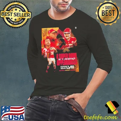 Kansas City Chiefs Get 4 Super Bowl In 5 Seasons Appearances With AFC Champions NFL Playoffs Season 2023-2024 Shirt
