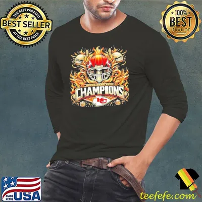 Kansas City Chiefs Super Bowl Lviii Champions Helmet Trophy Shirt
