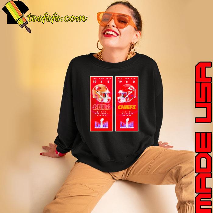 Kansas City Chiefs vs San Francisco 49ers Super Bowl LVIII s Sweatshirt Kansas City Chiefs vs San Francisco 49ers Super Bowl LVIII s Sweatshirt