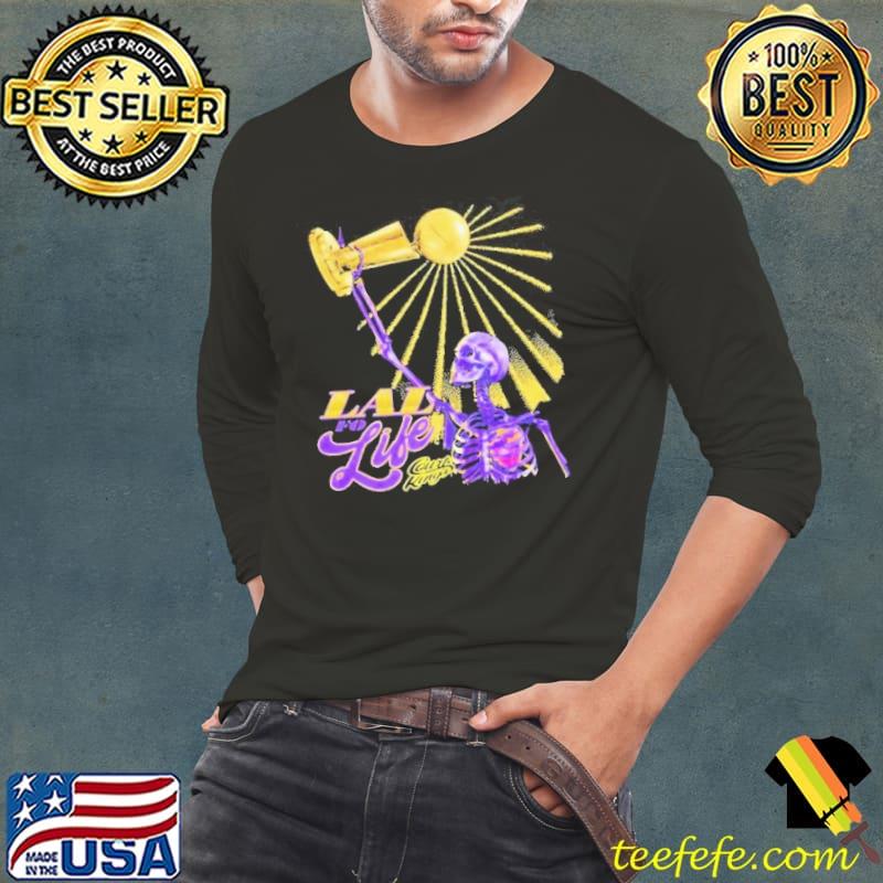 Lal Fo Life Court King Skeleton And Trophy Ts Long Sleeve Tee Lal Fo Life Court King Skeleton And Trophy Ts Long Sleeve Tee
