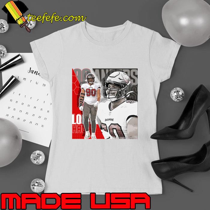 Logan Hall American football defensive end for the Tampa Bay Buccaneers T-Shirt Ladies tee Logan Hall American football defensive end for the Tampa Bay Buccaneers T-Shirt Ladies tee