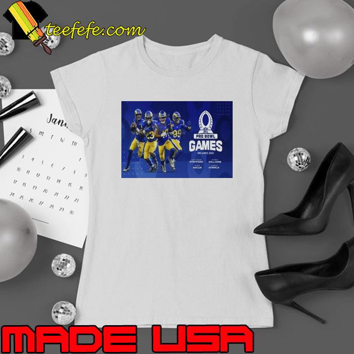 Los Angeles Rams Players Selected For NFC 2024 Pro Bowl Shirt Ladies tee Los Angeles Rams Players Selected For NFC 2024 Pro Bowl Shirt Ladies tee