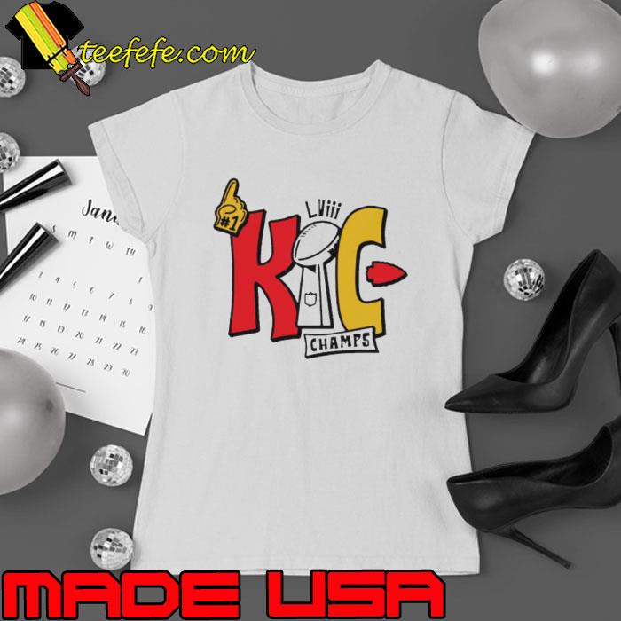 LVIII Kansas City Chiefs champs football s Ladies tee LVIII Kansas City Chiefs champs football s Ladies tee