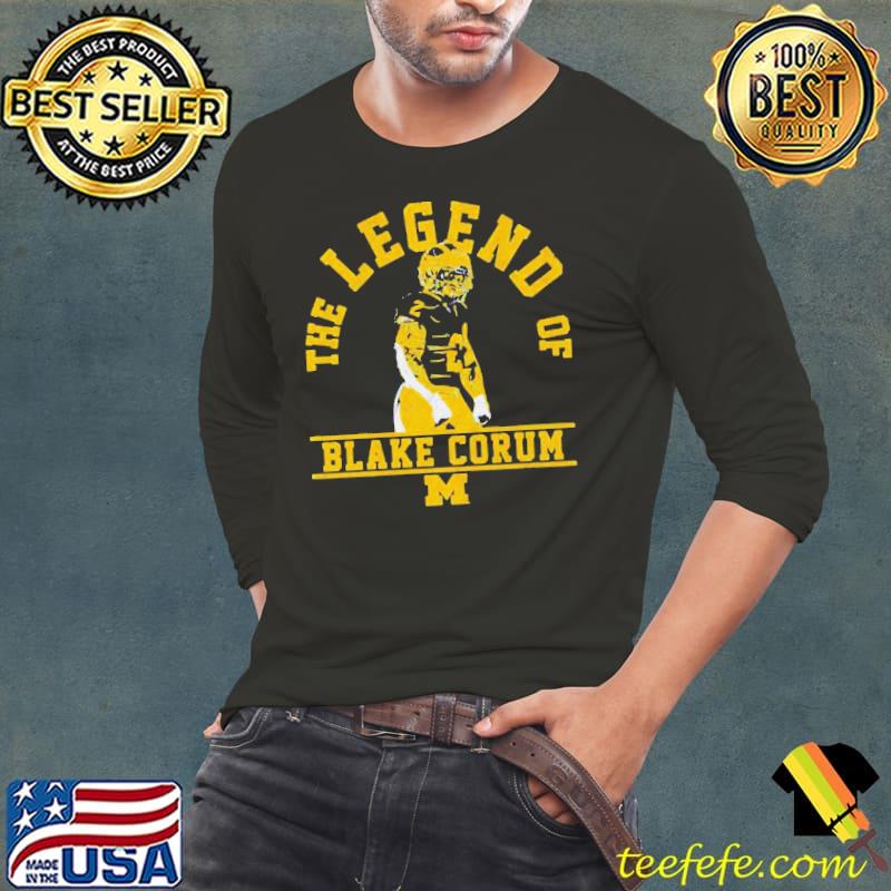 Michigan Wolvines football The Legend of Blake Corum s Long Sleeve Tee Michigan Wolvines football The Legend of Blake Corum s Long Sleeve Tee