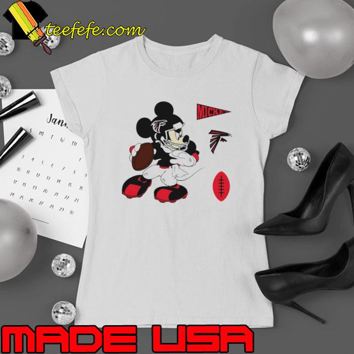 Mickey mouse player Atlanta Falcons Disney football s Ladies tee Mickey mouse player Atlanta Falcons Disney football s Ladies tee