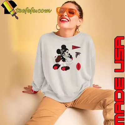 Mickey mouse player Atlanta Falcons Disney football shirt