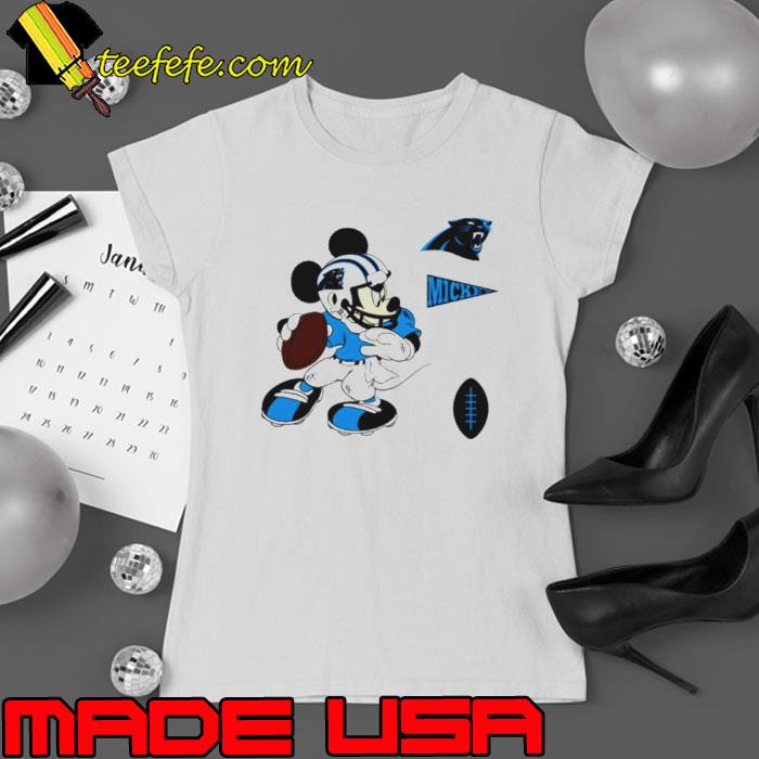 Mickey mouse player Carolina Panthers Disney football s Ladies tee Mickey mouse player Carolina Panthers Disney football s Ladies tee