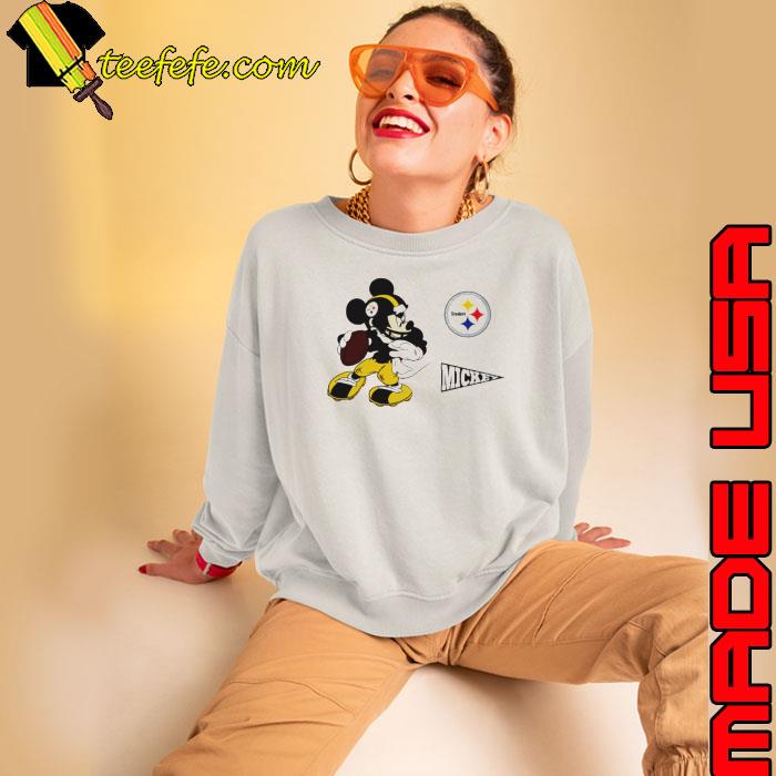 Mickey mouse player Pittsburgh Steelers Disney football shirt