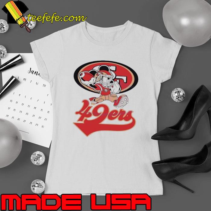 Mickey Mouse Player San Francisco 49ers 2024 Shirt Ladies tee Mickey Mouse Player San Francisco 49ers 2024 Shirt Ladies tee