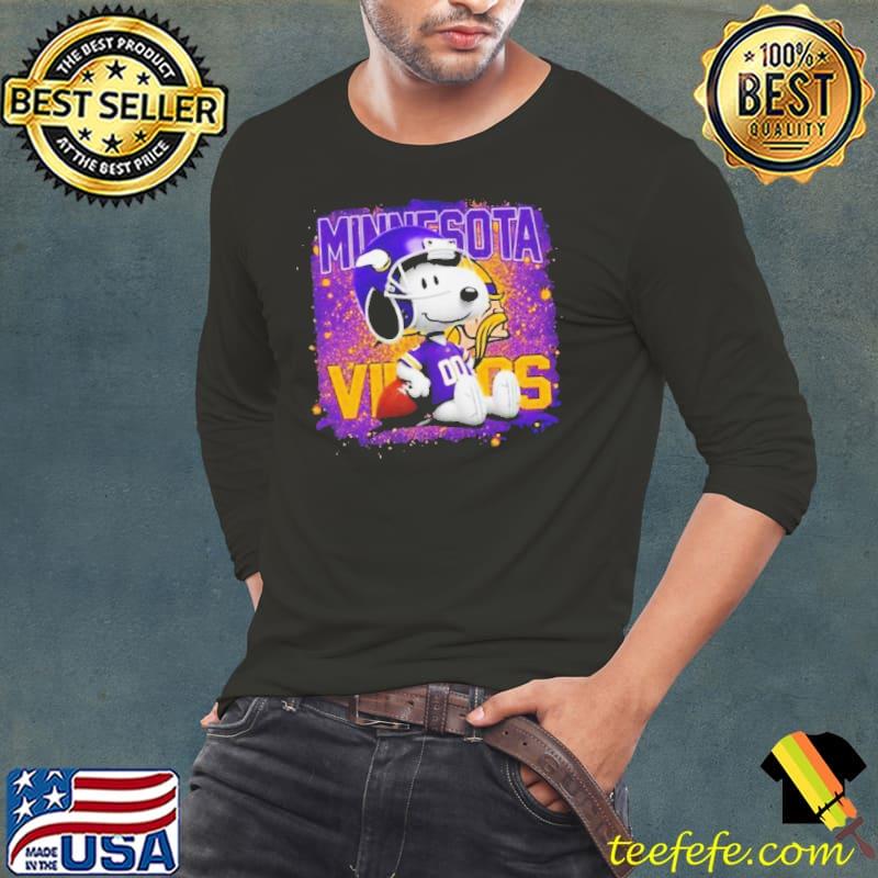 Minnesota Vikings Mix Snoopy s Long Sleeve Tee Minnesota Vikings Mix Snoopy s Long Sleeve Tee