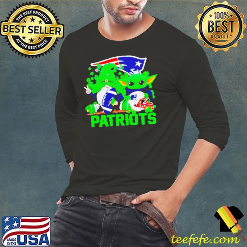 New England Patriots Baby Yoda Happy St.Patrick’s Day Shamrock s Long Sleeve Tee New England Patriots Baby Yoda Happy St.Patrick’s Day Shamrock s Long Sleeve Tee
