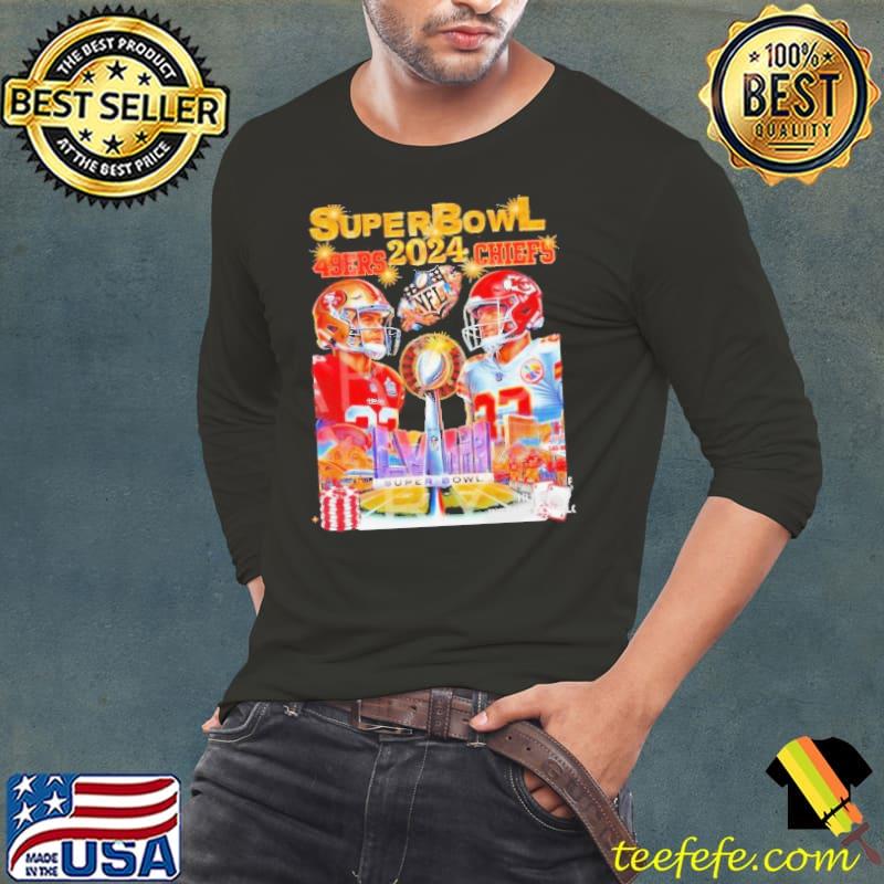 NFL San Francisco 49Ers vs Kansas City Chiefs Super Bowl LVIII 2024 Shirt Long Sleeve Tee NFL San Francisco 49Ers vs Kansas City Chiefs Super Bowl LVIII 2024 Shirt Long Sleeve Tee