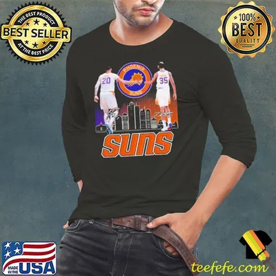 Phoenix Suns Skyline Jusuf Nurkić And Kevin Durant Signatures Shirt