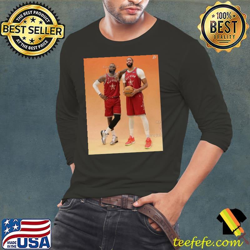Photoshoot Fresh Dynamic Duo Lebron James-the King And Anthony Davis-ad Of Los Angeles Lakers In Nba All-star 2024 shirt