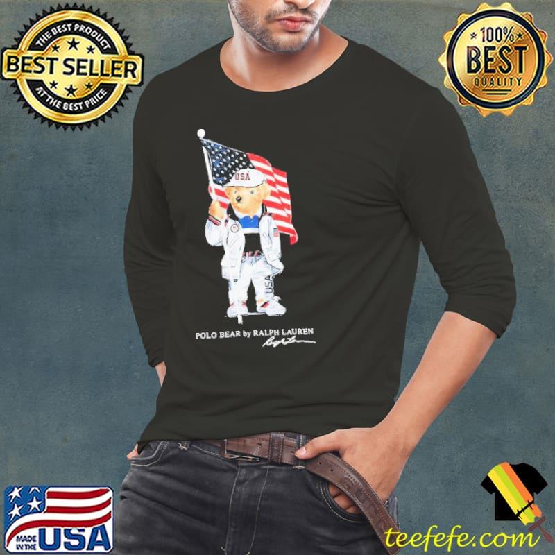 Polo Ralph Lauren Navy Team USA 2020 Summer Olympics Bear Shirt Long Sleeve Tee Polo Ralph Lauren Navy Team USA 2020 Summer Olympics Bear Shirt Long Sleeve Tee