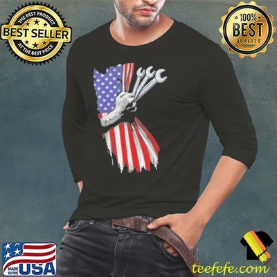 Proud Mechanic American Flag shirt