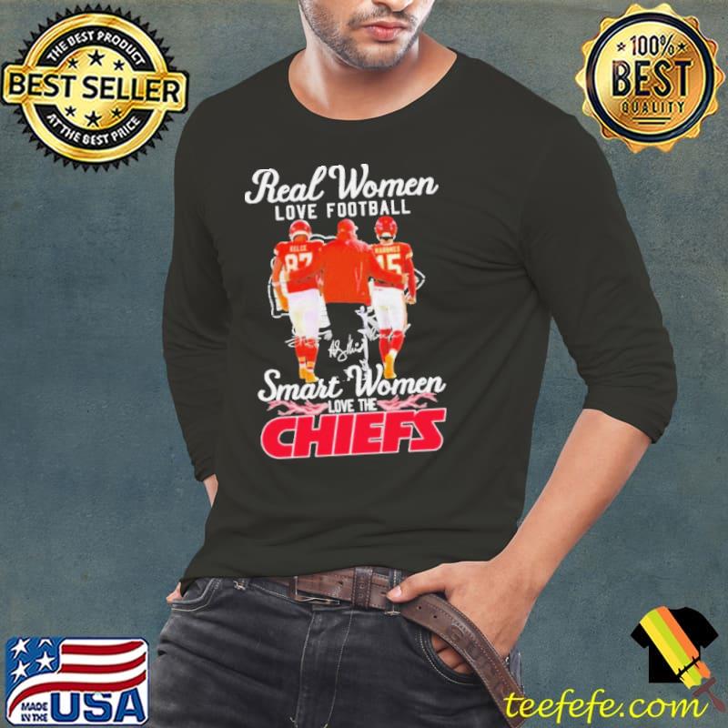 Real Women love Football Smart Women love the Kansas City Chiefs Super Bowl LVIII 2024 Signatures Shirt