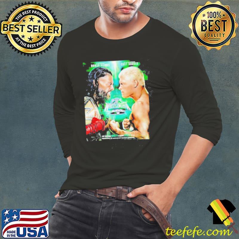 Roman Reigns vs Cody Rhodes Wrestlemania XL poster shirt