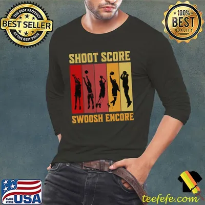 Shoot Score Swoosh Encore Sports Basketball Vintage T-Shirt