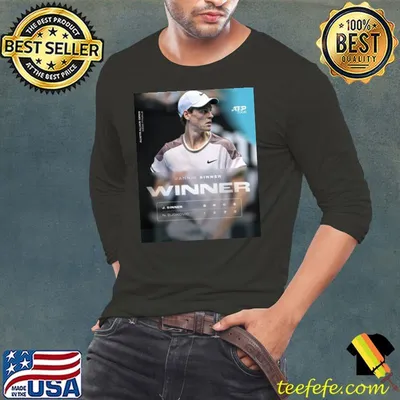 SIN SATIONAL Jannik Sinner Dismisses Novak Djokovic To Book A Spot In His First Grand Slam Final ATP Tour Aus Open 2024 Shirt