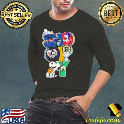 Snoopy Patriots Red Sox Bruins And Celtics Shirt