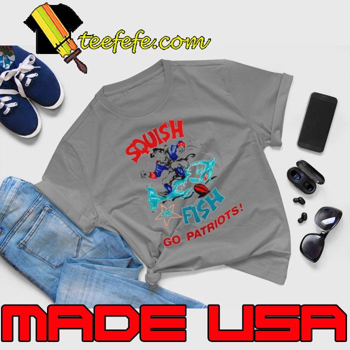 Squish the Fish Go Patriots s Unisex Squish the Fish Go Patriots s Unisex