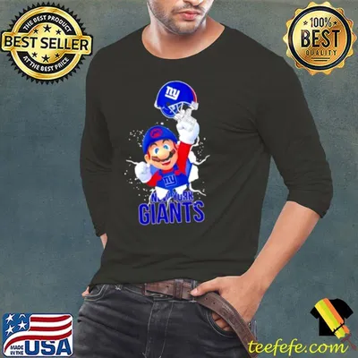 Super Mario X Nfl New York Giants Football shirt