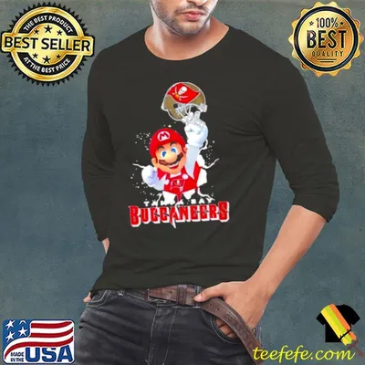 Super Mario X Nfl Tampa Bay Buccaneers Football shirt