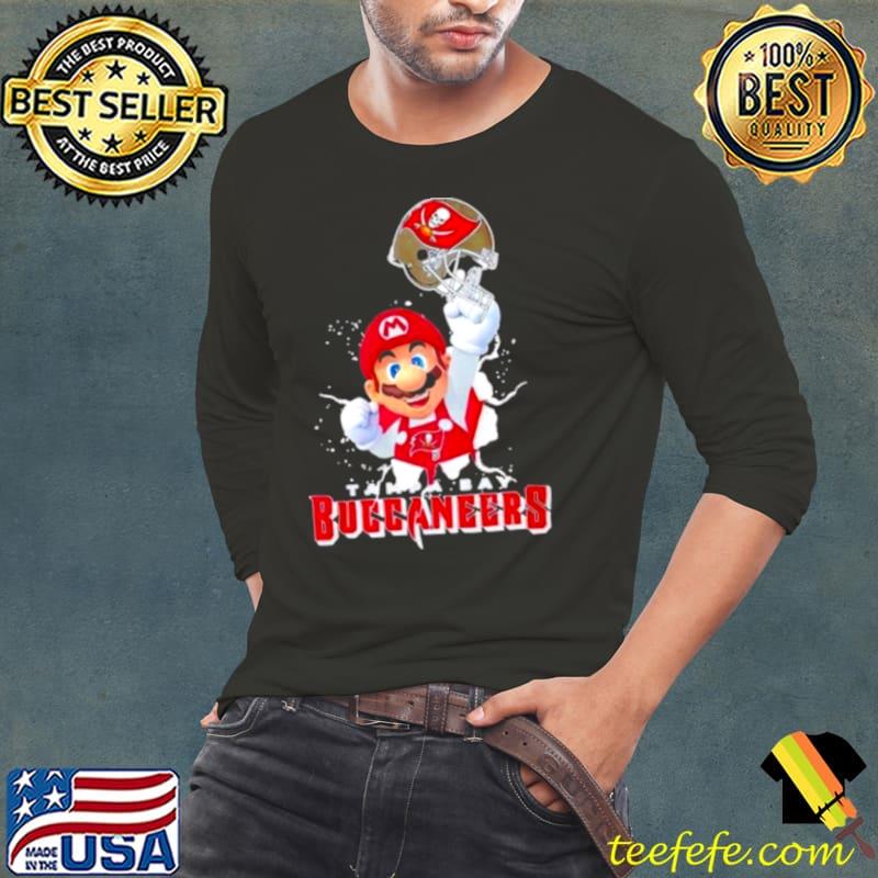 Super Mario X Nfl Tampa Bay Buccaneers Football shirt