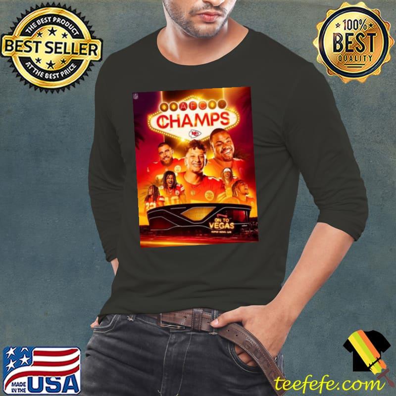 The Chiefs Are AFC Champions For The 4th Time In The Last 5 Years NFL Playoffs Season 2023 2024 Super Bowl LVIII T Shirt Long Sleeve Tee The Chiefs Are AFC Champions For The 4th Time In The Last 5 Years NFL Playoffs Season 2023 2024 Super Bowl LVIII T Shirt Long Sleeve Tee
