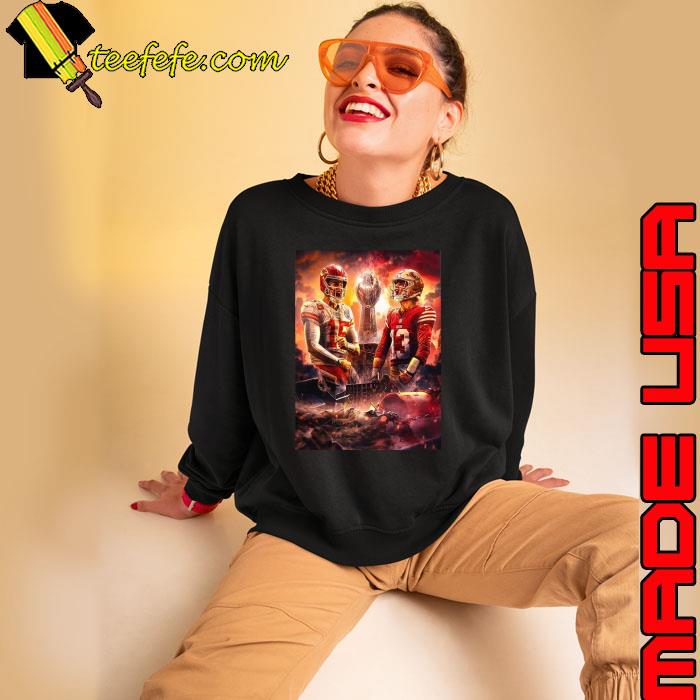 The Super Bowl LVIII Is Set For Kansas City Chiefs And San Francisco 49ers Shirt Sweatshirt The Super Bowl LVIII Is Set For Kansas City Chiefs And San Francisco 49ers Shirt Sweatshirt