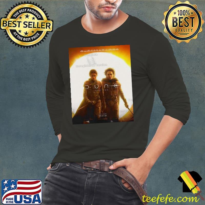 Timothee Chalamet And Zendaya In New Poster For Dune Part Two On March 1 Shirt