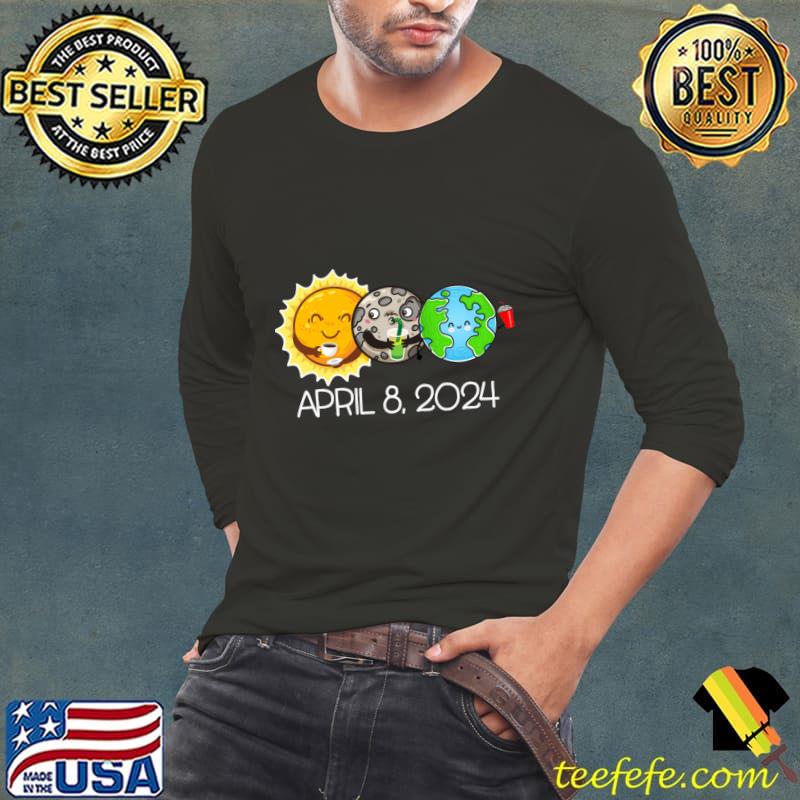 Total Solar Eclipse April 8 2024 Moon Astronomy Space T-Shirt Total Solar Eclipse April 8 2024 Moon Astronomy Space T-Shirt