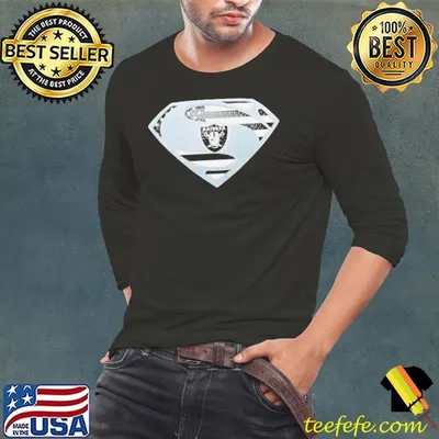 USA Flag Inside Las Vegas Raiders Superman shirt