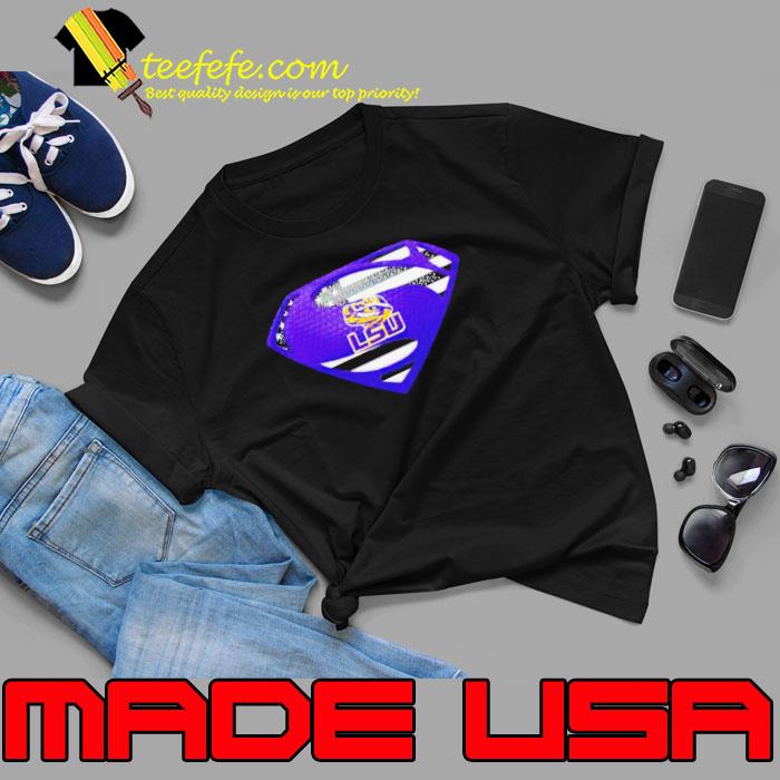 USA Flag Inside Lsu Tigers Superman s Unisex USA Flag Inside Lsu Tigers Superman s Unisex