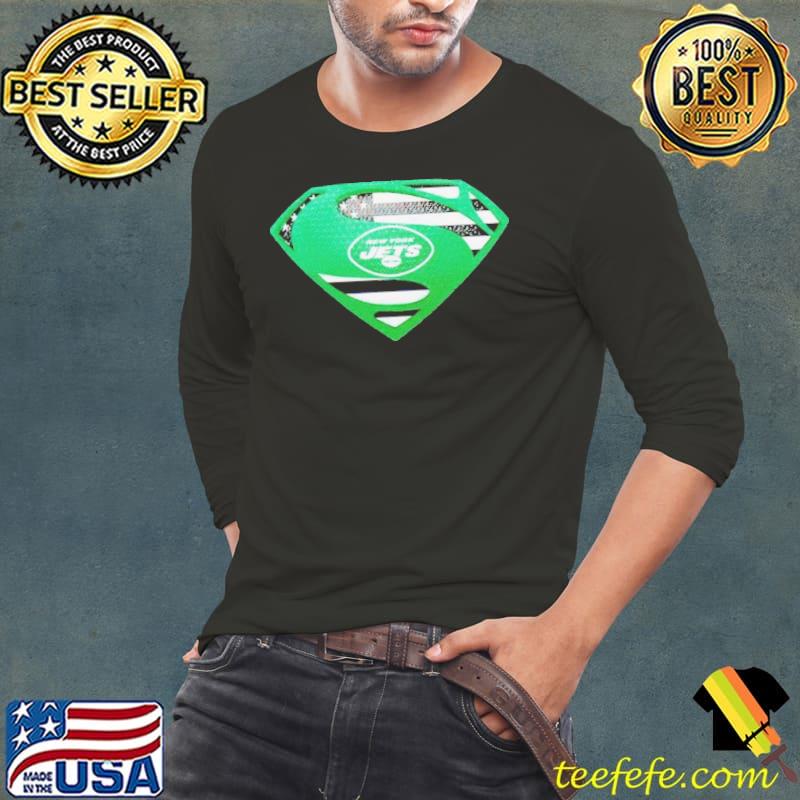 USA Flag Inside New York Jets Superman shirt