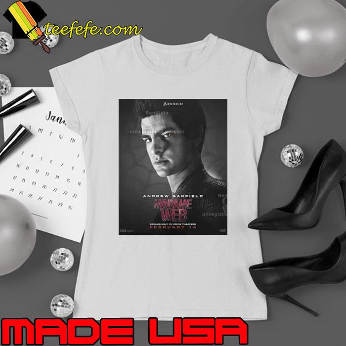 What If Madame Web Has Andrew Garfield Exclusively Poster Shirt What If Madame Web Has Andrew Garfield Exclusively Poster Shirt