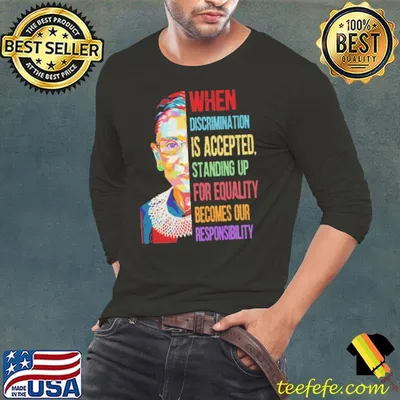 When discrimination is accepted standing up for equality watercolor shirt